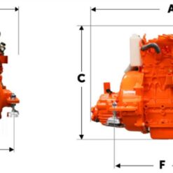 Moteur marin Yanmar 4JH4 AE 55 ch, échangeur de chaleur, embrayage d'inversion hydraulique